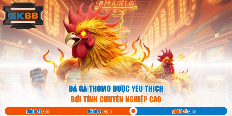 Đá Gà Thomo được yêu thích bởi tính chuyên nghiệp cao